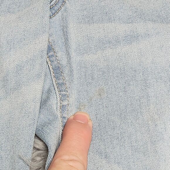 Justice Jeans Overalls Teens Juniors 12 Womens Light Blue Denim Skinny Cuffed - Picture 5 of 16